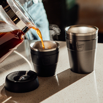 Australia imported keepcup stainless steel with cup couples coffee cup with double layer portable water cup