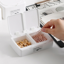 Japans original imported YAMADA desktop button collection box debris with cover dust-proof cotton storage box