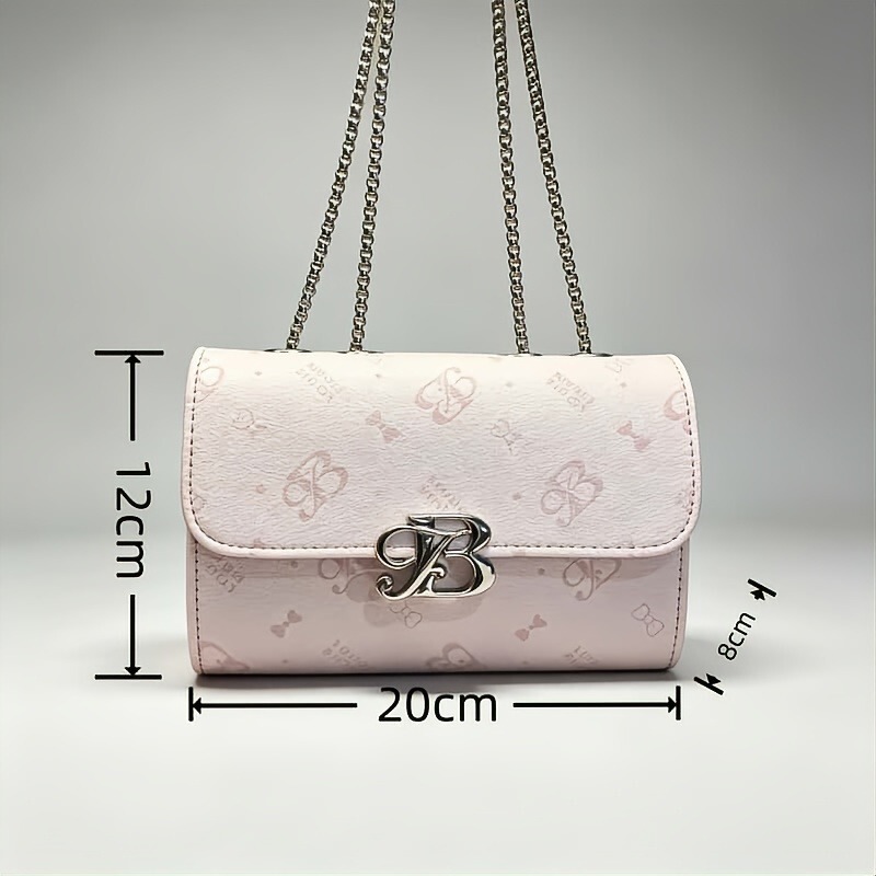 1055 Pink New High-End Niche Design Versatile Shoulder Bag