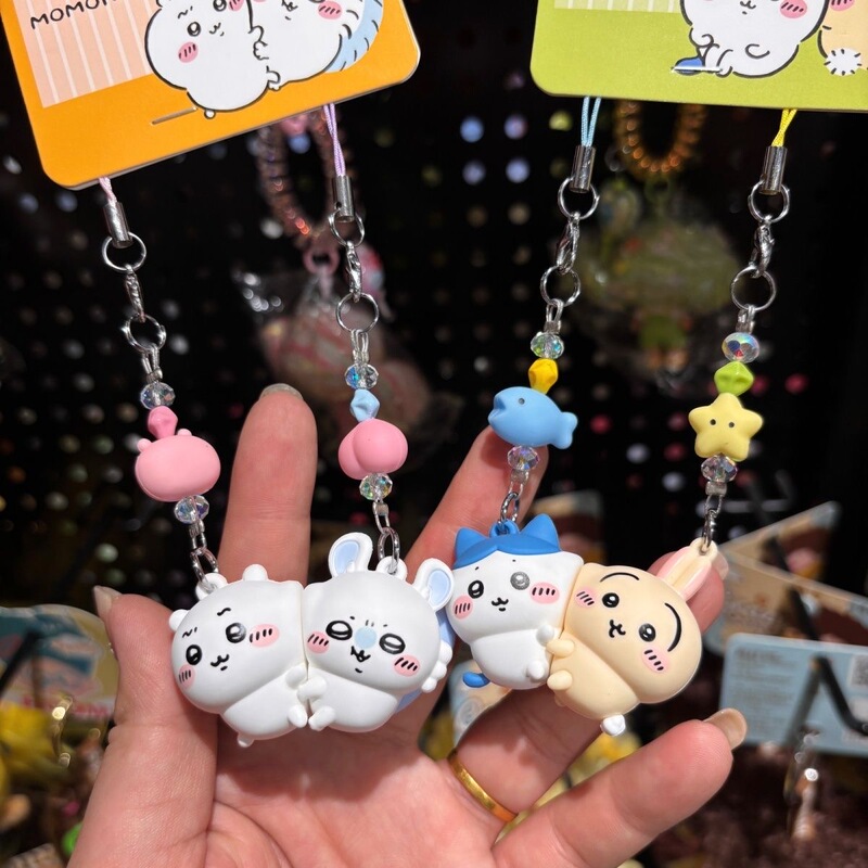 Jiyikawa Series Magnetic Keychain Set Pvc Hard Texture Personalized Small Pendant