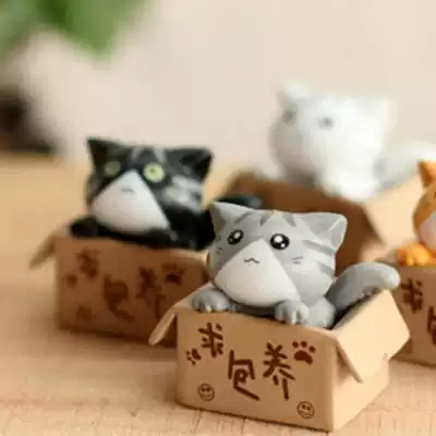 Moss micro landscape rainforest tank for private cat flower pot bonsai Cat Doll Doll multi-meat ornaments