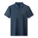 Summer middle-aged short-sleeved T-shirt men's mulberry silk lapel plus fat plus size loose caring shirt dad wear polo shirt trendy