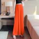 Slit wide-leg pants women's summer thin straight-legged elegant swing hakama design sense niche fishtail pants dance pants