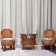 Wicker ghế ba mảnh ban công phòng khách tự nhiên mây thật ghế trở lại ghế mây ghế tre vườn ngoài trời bàn ghế ghế nhựa ngoài trời