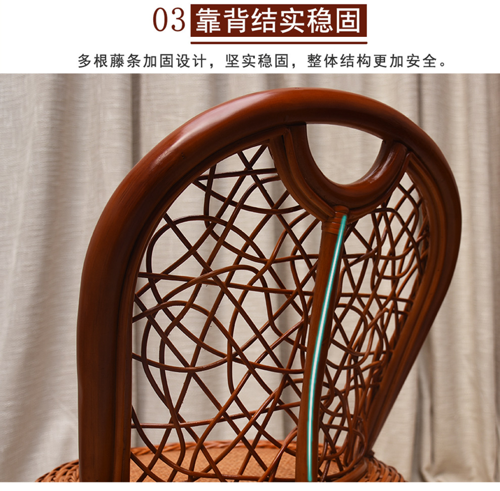 Wicker ghế ba mảnh bàn ban công và ghế bàn cà phê kết hợp ghế mây thật tựa lưng sân vườn giải trí bàn ghế mây - Bàn ghế ngoài trời / sân ghế sân thượng
