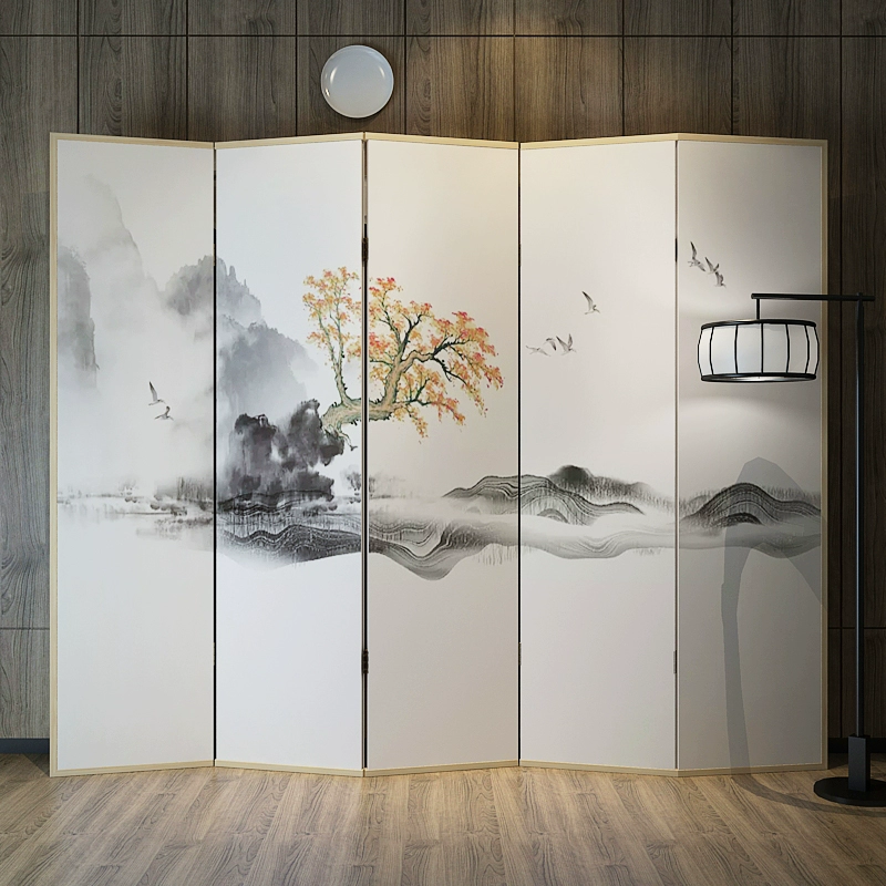 Mới phong cách Trung Quốc gỗ rắn màn hình trang trí phân vùng hiên phòng khách phòng ngủ phù hợp phòng chặn gấp màn hình di động gấp màn hình - Màn hình / Cửa sổ