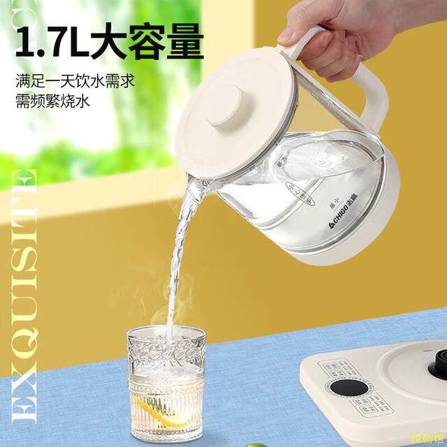 Electric Kettle, Fully Automatic Household Small Tea Kettle, Multi-Functional Large-Capacity Glass High-Temperature Resistant Health Device