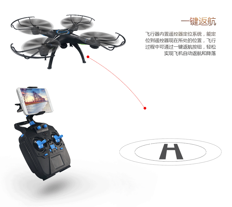 Áp suất không khí A1 cố định máy bay bốn trục tốc độ cao wifI truyền động thời gian thực mô hình máy bay không người lái đồ chơi trẻ em giá rẻ