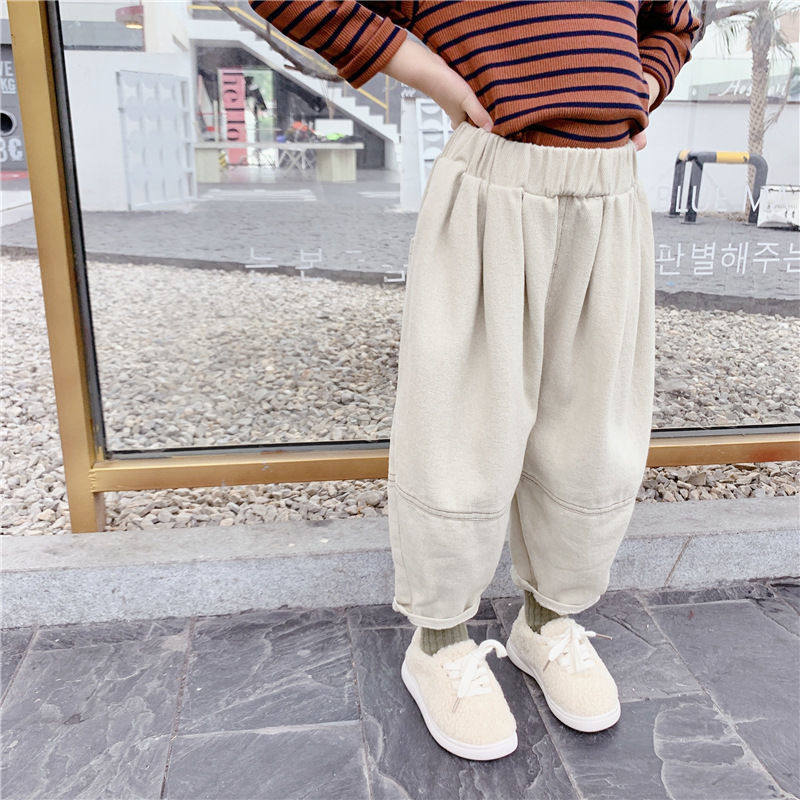 New children's harem pants loose spring and autumn Korean version trousers men and women baby Western style fashion casual pants all-match