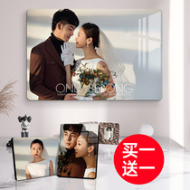 Photo frame pendulum table photo custom wash photo made into crystal wedding picture Enlarged Hanging Wall Photo with frame swing piece album