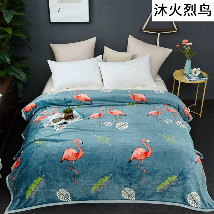 Cộng với nhung dày lông cừu san hô tấm đơn mảnh đôi flannel pad đơn sang trọng mùa đông sinh viên độc thân chăn