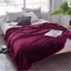 Mùa đông cộng với tấm flannel nhung mảnh đơn đôi dày ấm màu rắn sinh viên ký túc xá đơn tấm lông cừu ga giường chống thấm nước