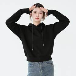 Very Stylish Pullover Hoodie for Women 2025 New Trendy Fashionable Short Top for Petite Figures Spring and Autumn
