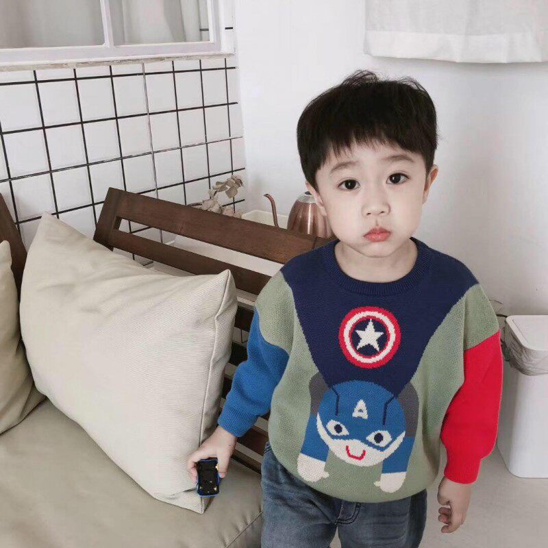 Qiao Qiao - winter new autumn and winter cartoon knitted multicolored cotton - wire fine needle sweater