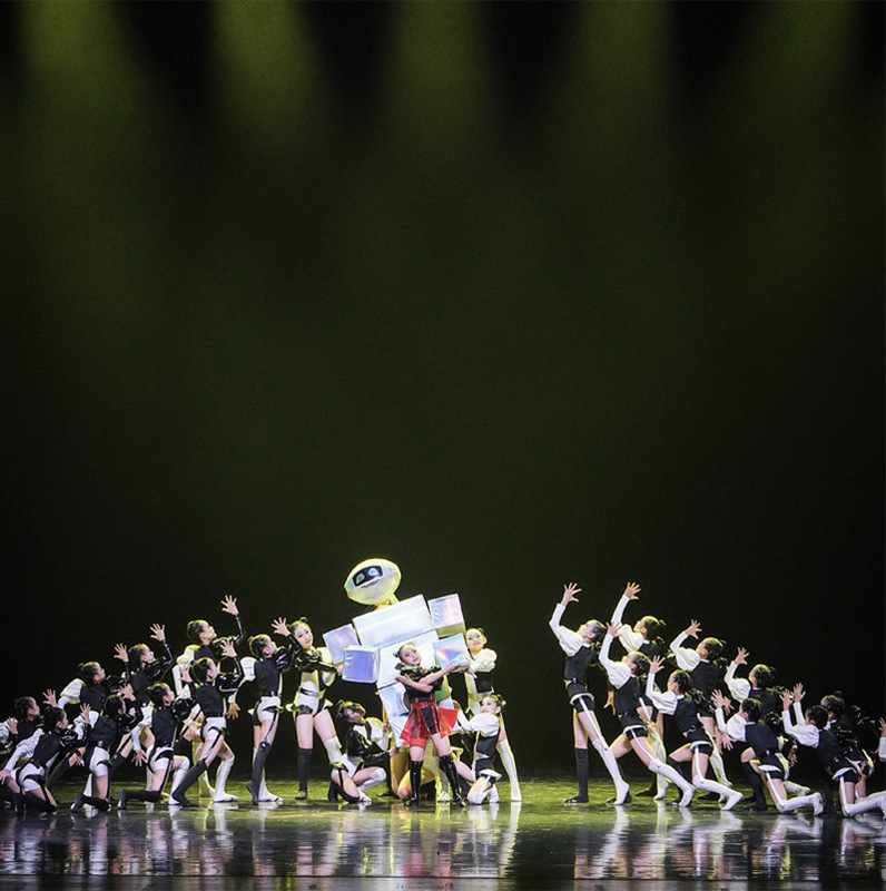 Children's Performance Costumes, My New Partner Dance Costumes, Robot Props, Girls' Modern Chinese Dance Performance Costumes, New Style