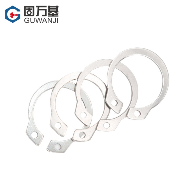 304 stainless steel shaft retaining ring shaft clamping bearing shaft elastic circlip A-shaped snap ring C-type external clamping shaft GB894