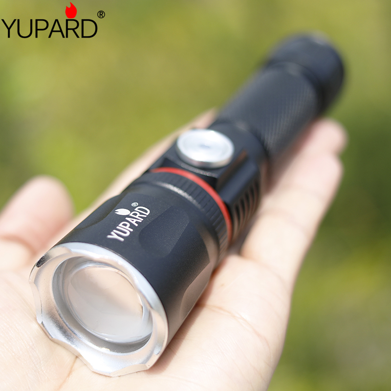 T6 L2 Strong Light Zoom Flashlight COB Softmask Magnet Highlight Charging Work Light Camping Outdoor Emergency Light