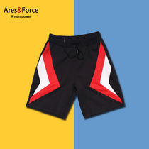 Ares & Force Large Size Summer European and American Street Contrast Loose Five-point Pants Tide Men Leisure Sports Hip-Hop Shorts
