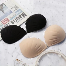 Hot spring swimsuit breast pads gathered waterproof small breast womens sports bra vacation invisible bikini swimming special bra patch