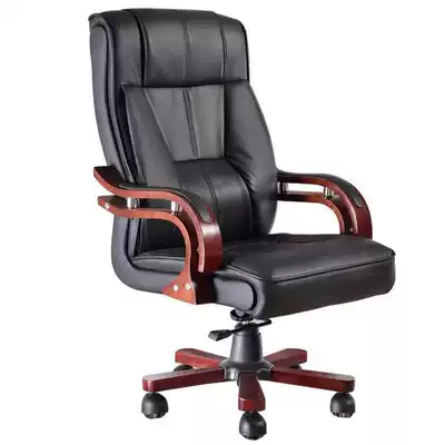 Boss chair big class chair solid wood office chair lifting swivel chair home computer chair conference chair staff chair leather chair