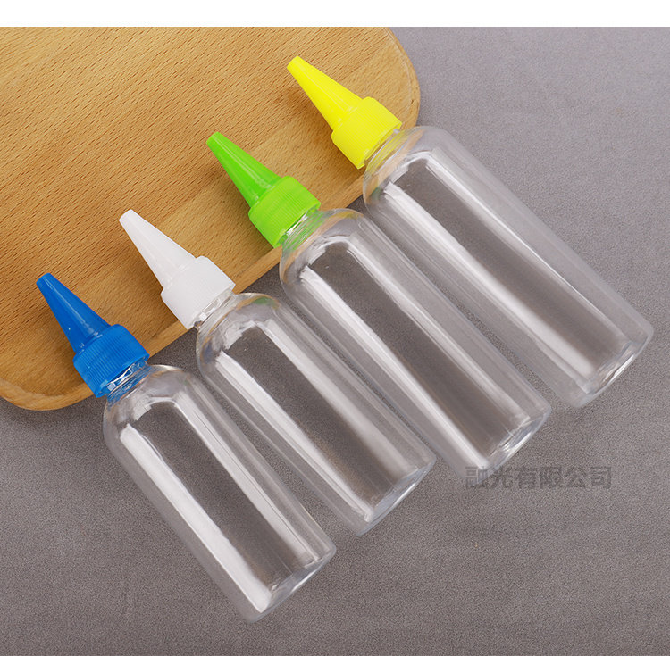 Бутылочка для спрея 50/100毫升透明尖嘴瓶包邮乳液瓶塑料瓶分装瓶药水瓶小圆瓶挤压瓶