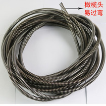 Pipe dredging machine accessories spring roller thin spring diameter 10mm fine spring through toilet floor drain special spring