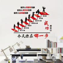  Company team unit Corporate office culture wall background decoration Inspirational wall sticker slogan 3D three-dimensional acrylic