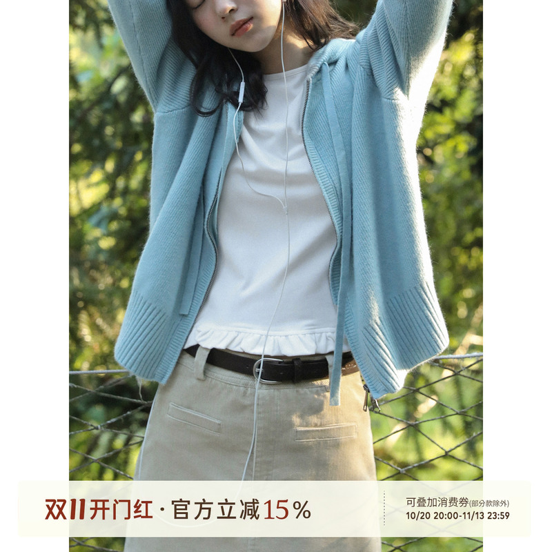 Jasmine Milk/Floral Hem Cotton-Like Long Sleeve T-Shirt for Women, Autumn White Base Layer for Layering Jasmine Milk/Floral Hem Cotton-Like Long Sleeve T-Shirt for Women, Autumn White Base Layer for Layering