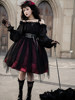 Original authentic girl killer lolita goth dark style loli high waist mesh daily dress OP dress