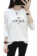 Pure cotton white bottoming shirt long-sleeved T-shirt for women early autumn and winter 2024 new trendy top T-shirt large size loose and simple