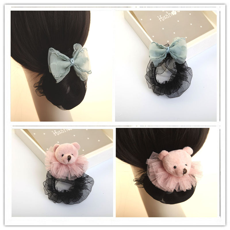 Baby headwear children's hair accessories girls dance hair net dance disc hair net pocket performance festival headwear children's hairpin