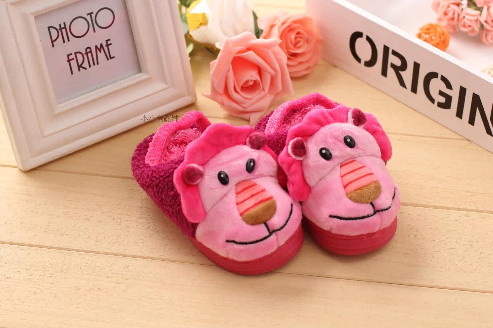 Pantoufles enfants en suède pour hiver - semelle caoutchouc - Ref 1010583 Image 22