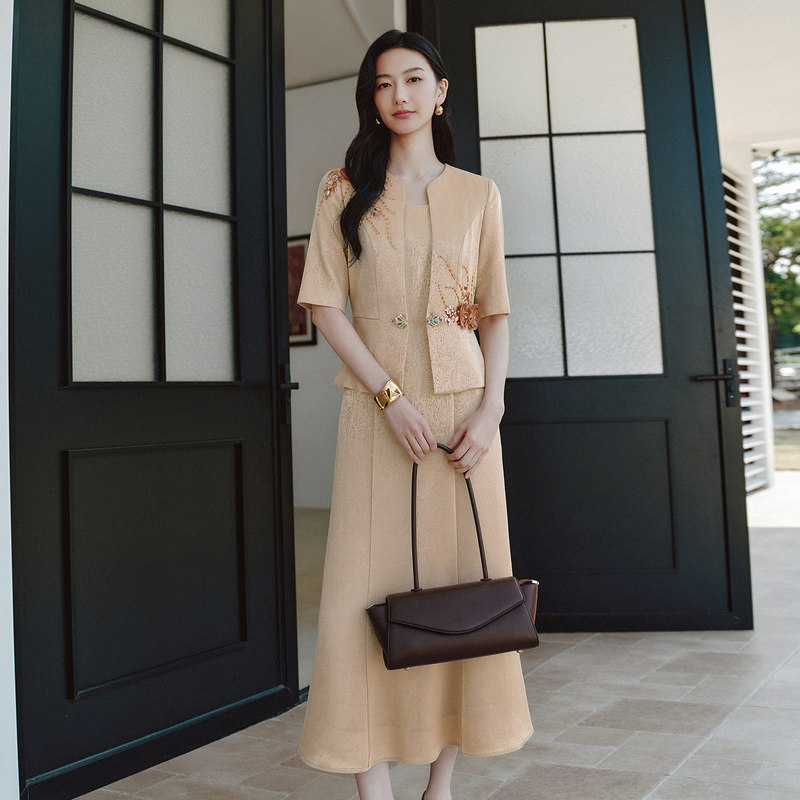 Gedi Shi Summer New Collection Fashionable and Trendy Chinese Style Mermaid Dress for Women 1F26L3779
