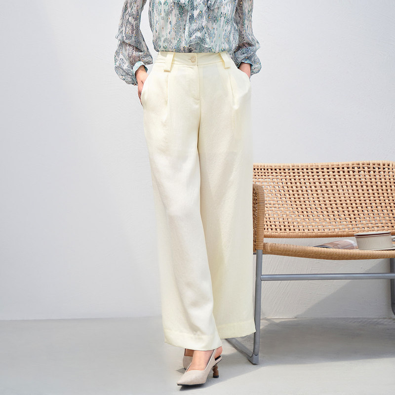Goody's Spring Collection New Elegant and Stylish Loose Slimming Wide-Leg Suit Pants for Women 8C31K3825 Goody's Spring Collection New Elegant and Stylish Loose Slimming Wide-Leg Suit Pants for Women 8C31K3825