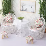 Ghế Wicker Ghế ngoài trời Bàn ba mảnh ngoài trời Ban công hiện đại Đơn giản Bàn cà phê Kết hợp giải trí Ghế Teng Nội thất mây