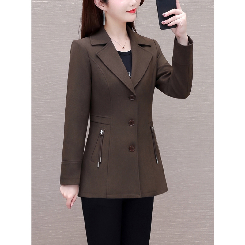High-End Coffee-Colored Blazer for Women, Spring and Autumn 2026 New Korean Style Trench Coat, Slim Fit, Flattering, Suitable for Commuting High-End Coffee-Colored Blazer for Women, Spring and Autumn 2026 New Korean Style Trench Coat, Slim Fit, Flattering, Suitable for Commuting