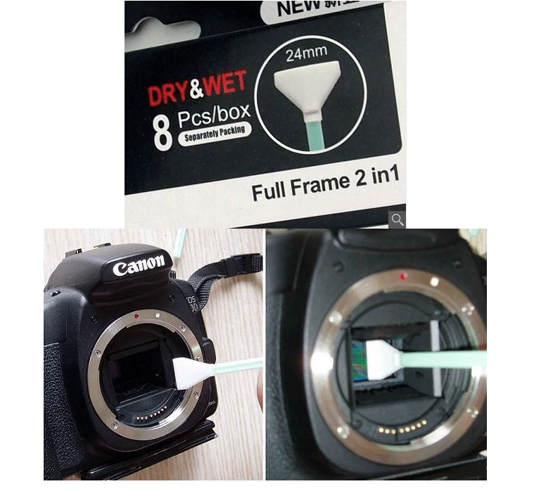 Sạch full-frame SLR camera CCD / CMOS sạch tăm que / bông / Combo ướt 24mm / 8 Zhi phù hợp - Phụ kiện máy ảnh DSLR / đơn tripod điện thoại