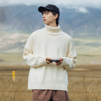 Wassup white turtleneck sweater lazy style top Wassup white turtleneck sweater lazy style top