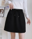 Autumn and Winter Versatile Casual Short Skirt, Anti-Exposure Elastic Skirt, High-Waisted Plus Size Elastic Waist Sports Short Skirt, Spring and Autumn