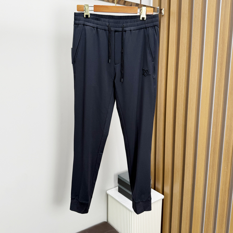 Lukadilong Men's Clothing Summer Lightweight Stretch Skin-Friendly Comfortable Men's Sports Jogging Pants Casual Long Pants with Cuffed Legs
