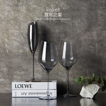 Koket Coco-sample cubed room swing table with inclined mouth soot color red wine glass of champagne cup Eurostyle creative high-footed wine glass