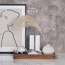 Koket can modern simple model room bathroom accessories soft decoration table decoration bath ball vase painting tray