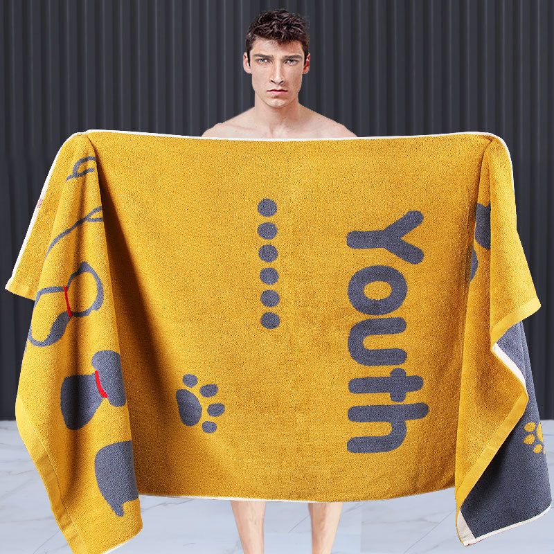 Bath Towel 2026 New Model, All-Cotton, Absorbent, for Women, Household Use, Children's Wrap Towel, High-End, Adult Men's Style, Thickened, Pure Cotton, Not Easy to Shed Lint