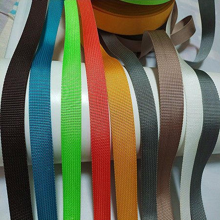 1-5cm wide color encrypted nylon pp with shoulder bag with bundled belt wrap braiding with flat rope diy accessories 