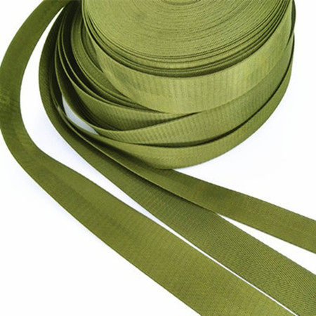 Army Green Bright Face Herringbone Textured Nylon Webbing Bag With Nylon Rope With Bags With Shoulder Bag Colored Webbing