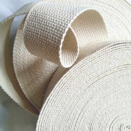 Thickened pure cotton white rucksack with plain weave luggage strapping strap belt