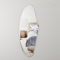 Nordic special-shaped wearing mirror luxury mirror irregular mirror full-length mirror special-shaped clothing store fitting mirror wall hanging simple mirror