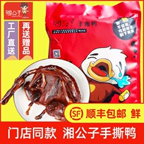 Hunan childe sauce salted duck Hunan Changde specialty authentic spicy air-dried trembles spicy agent hand-torn spicy sauce duck