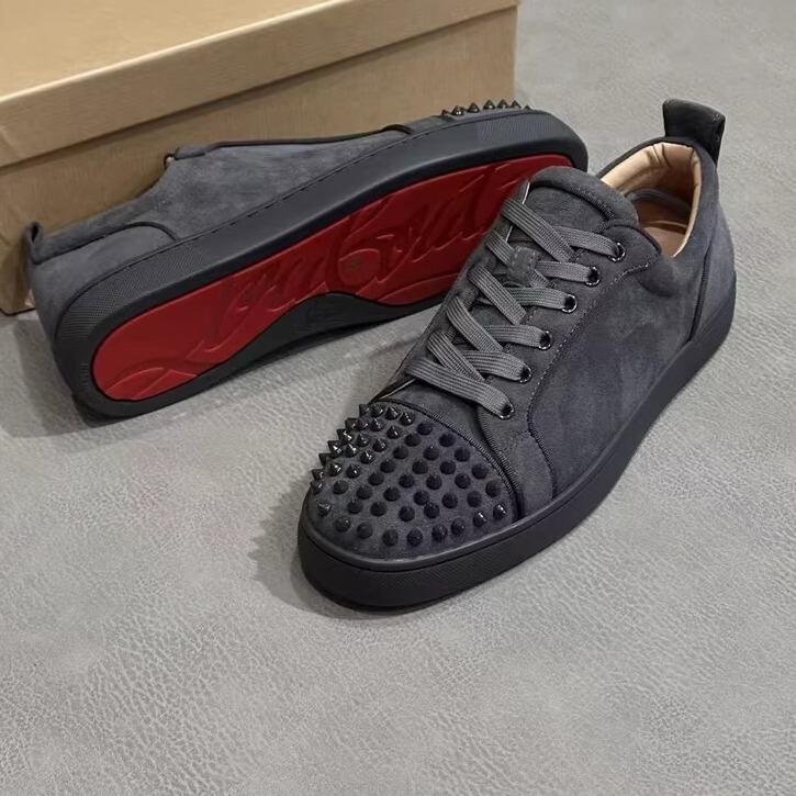 European Red-Soled Studded Casual Shoes Jyqhcl Couple's Personalized Sneakers Lace-Up Red-Soled Shoes Men's Shoes European Red-Soled Studded Casual Shoes Jyqhcl Couple's Personalized Sneakers Lace-Up Red-Soled Shoes Men's Shoes