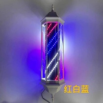 Hair turn light LED light strip glass outdoor waterproof wall hanging hair salon light box Patch wall hanging barbershop sign light